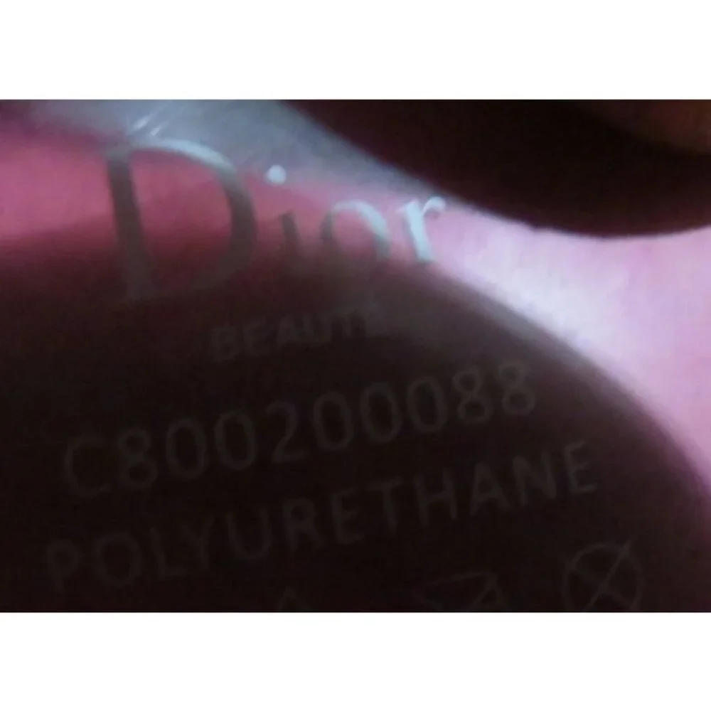 Dior Cosmetic Makeup Beauty Pouch Clutch Hot Pink D Embellished Zipper Charm
